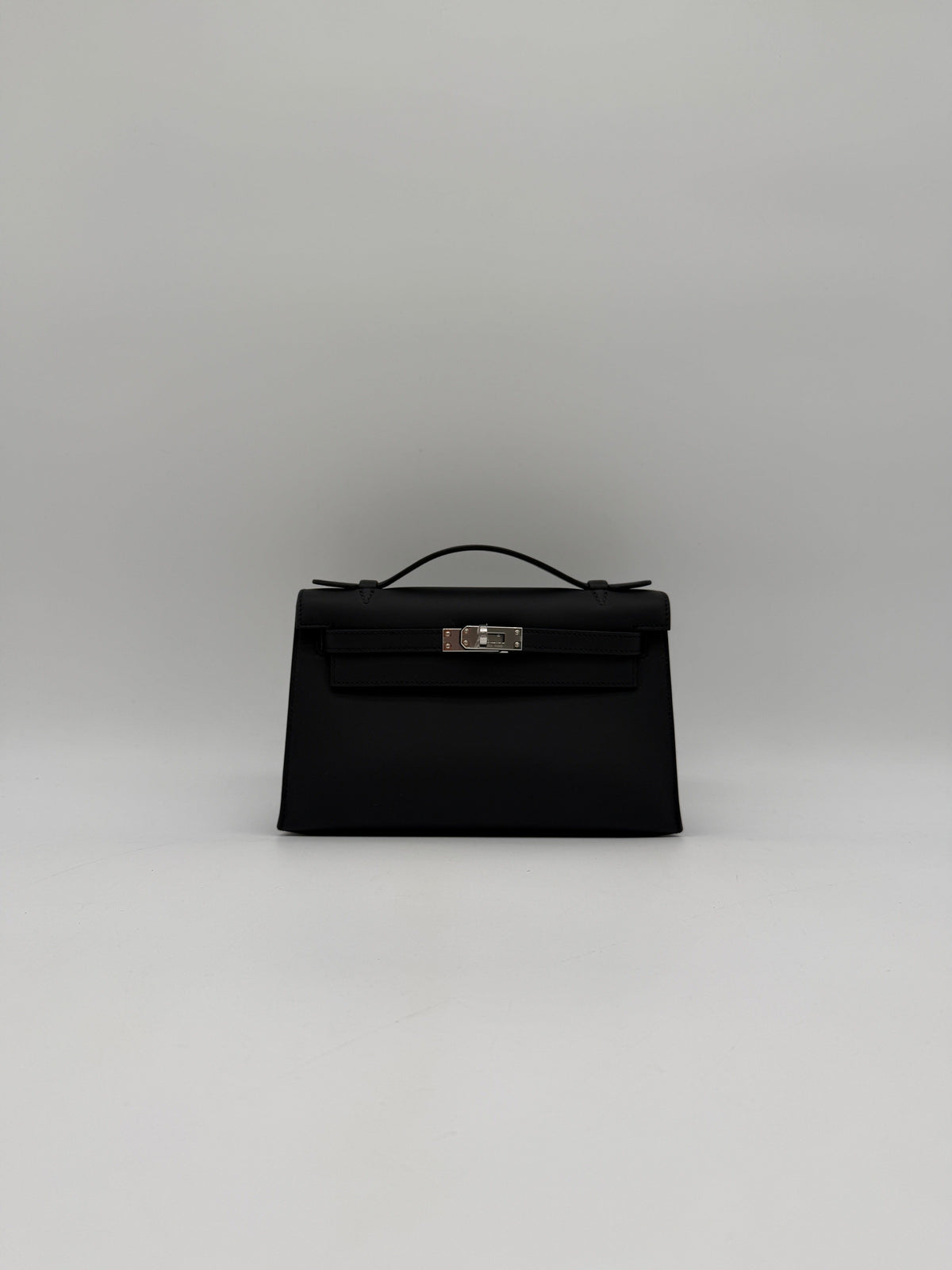 Prime Concierge Hermès Kelly Pochette Black Swift Palladium Hardware