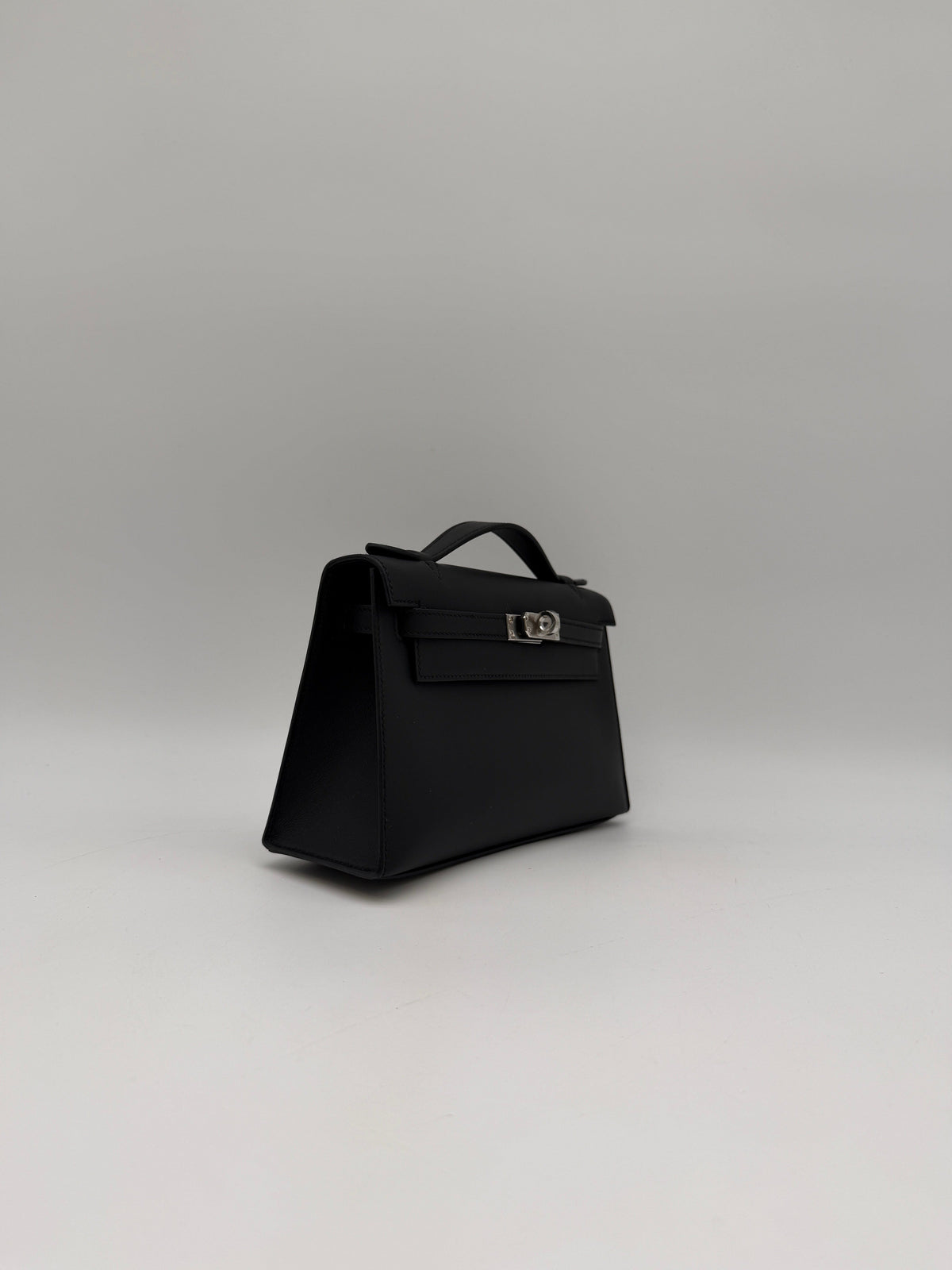 Prime Concierge Hermès Kelly Pochette Black Swift Palladium Hardware