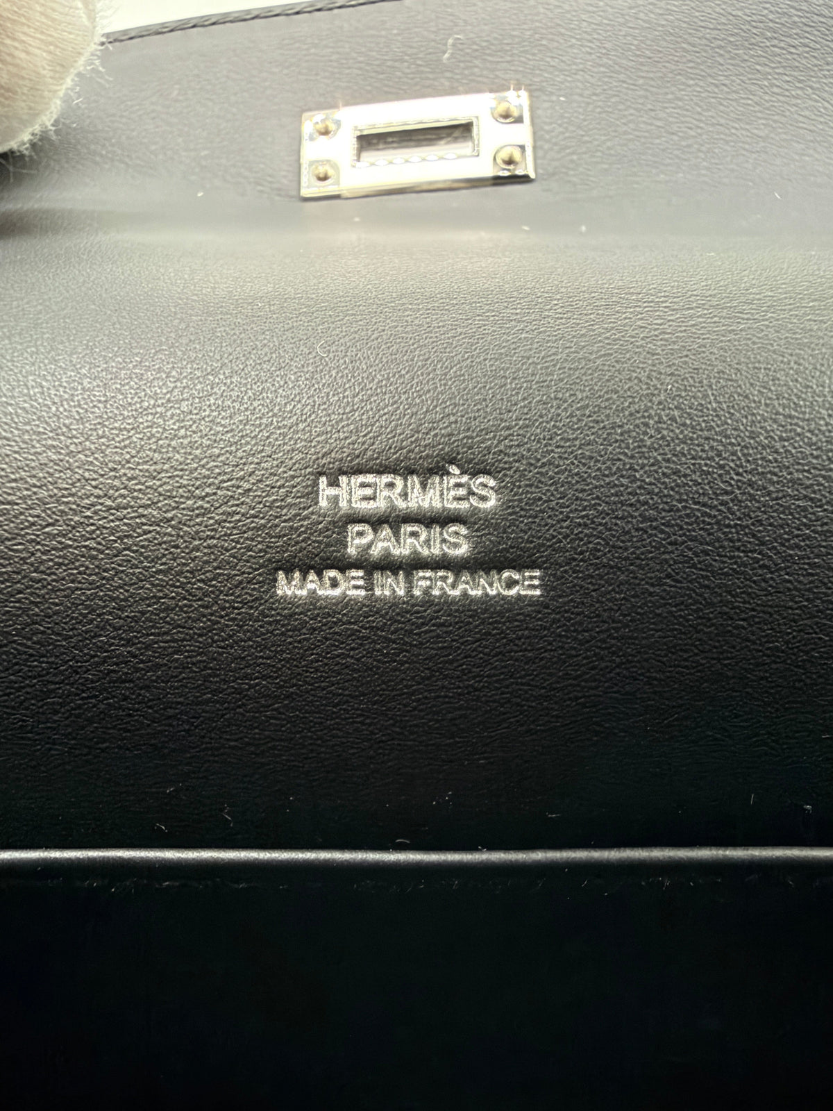 Prime Concierge Hermès Kelly Pochette Black Swift Palladium Hardware