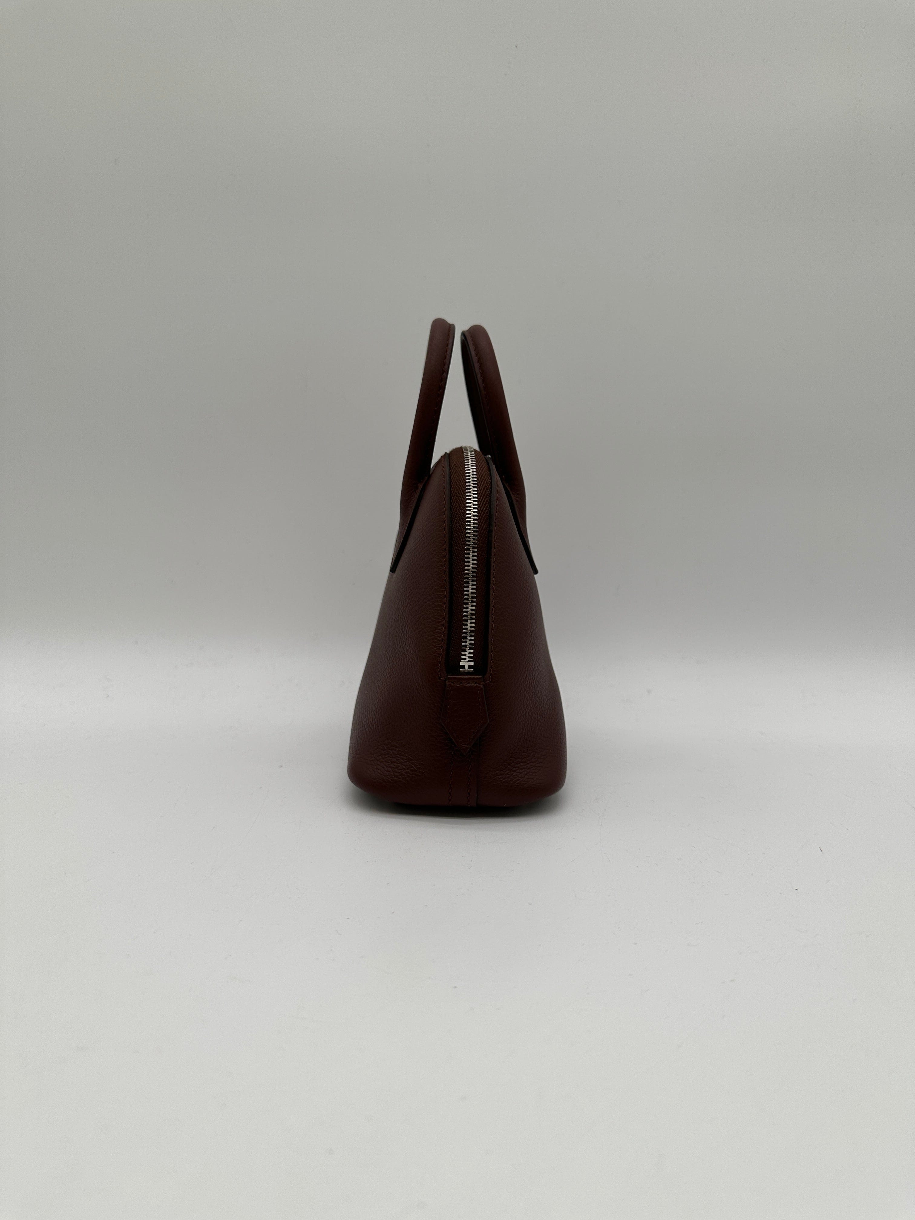 Prime Concierge Hermès Mini Bolide Rouge Sellier Chamkila goatskin Palladium Hardware