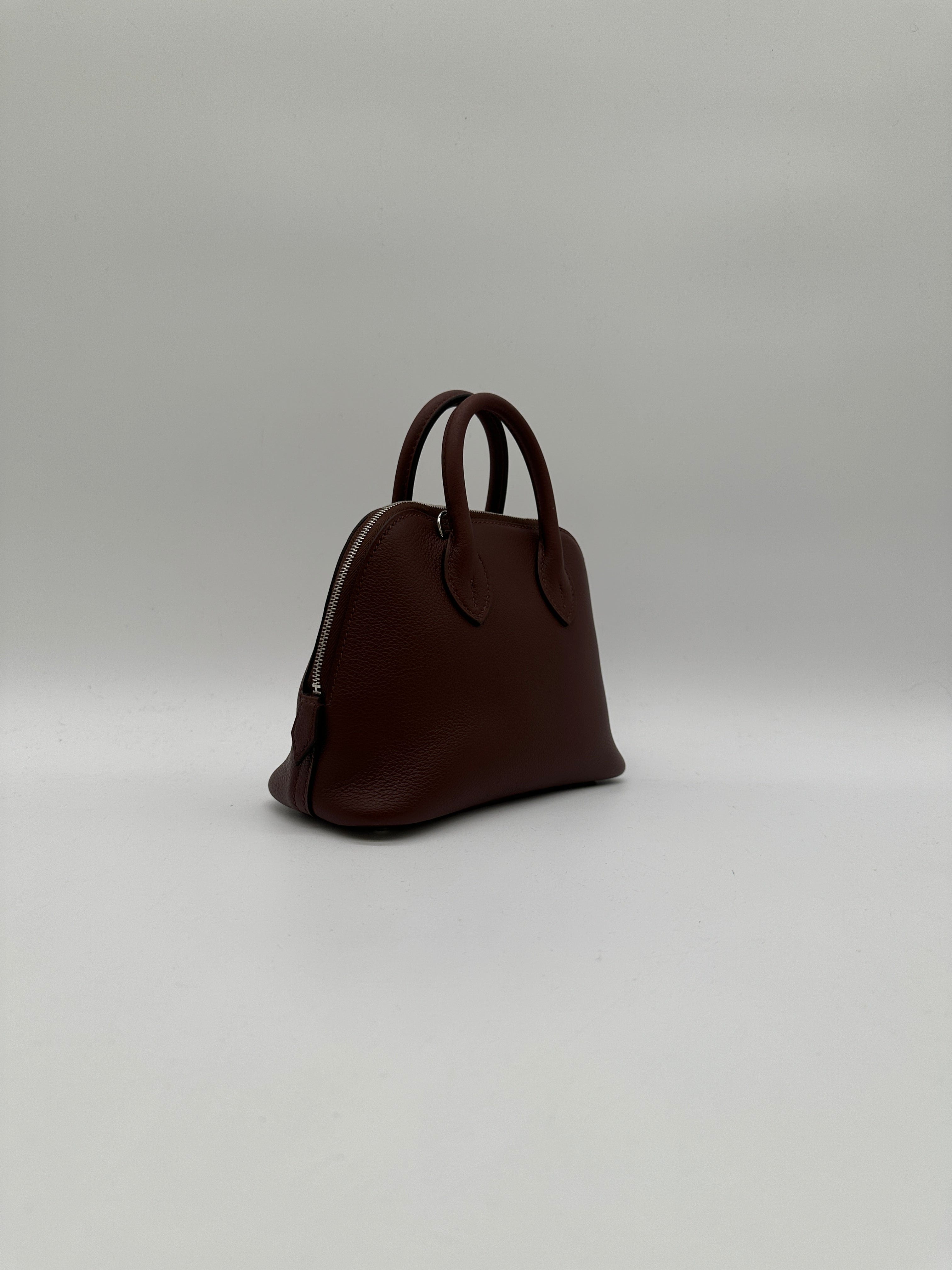 Prime Concierge Hermès Mini Bolide Rouge Sellier Chamkila goatskin Palladium Hardware