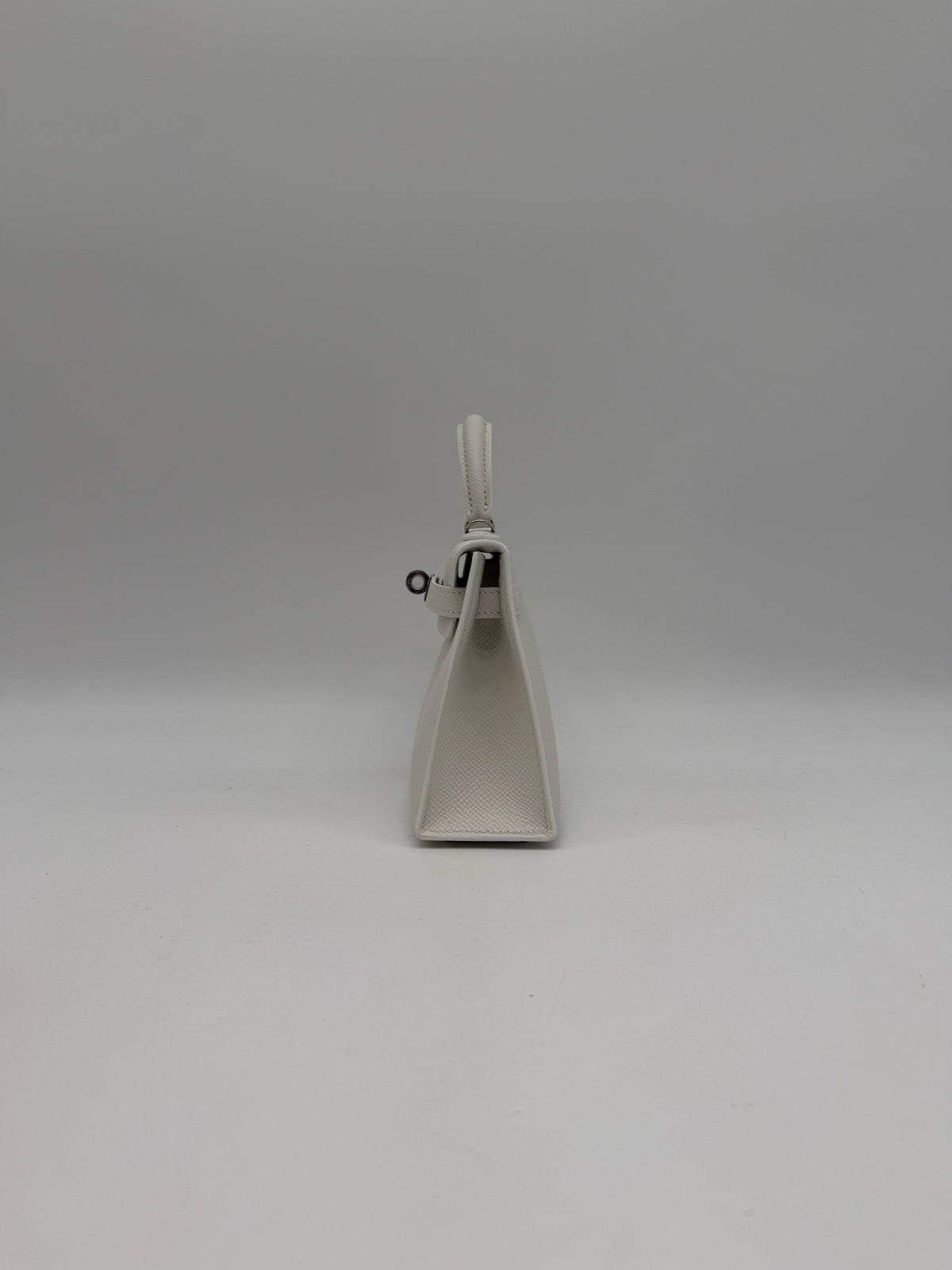 Prime Concierge Hermès Mini Kelly White Epsom Palladium Hardware