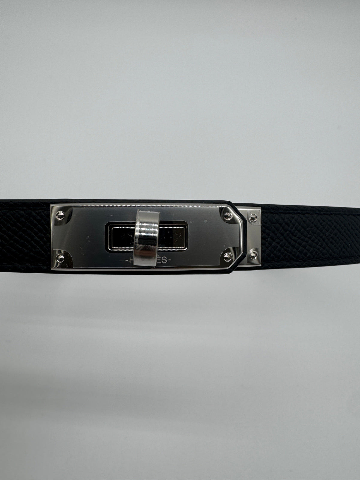 Prime Concierge Hermès Kelly 18 Belt Noir Palladium Hardware