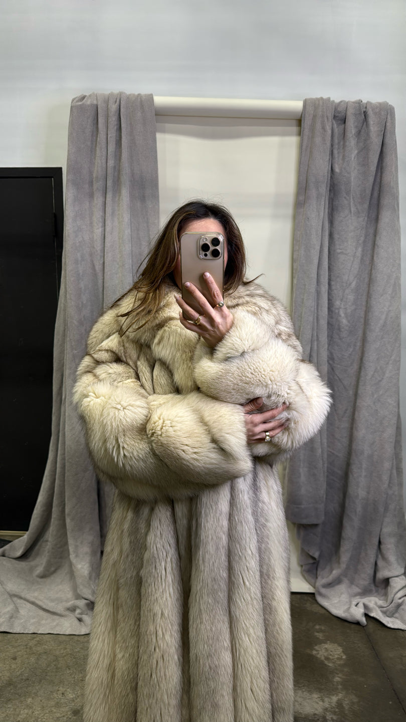Fox Coat - Beige/Cream GM21062336046