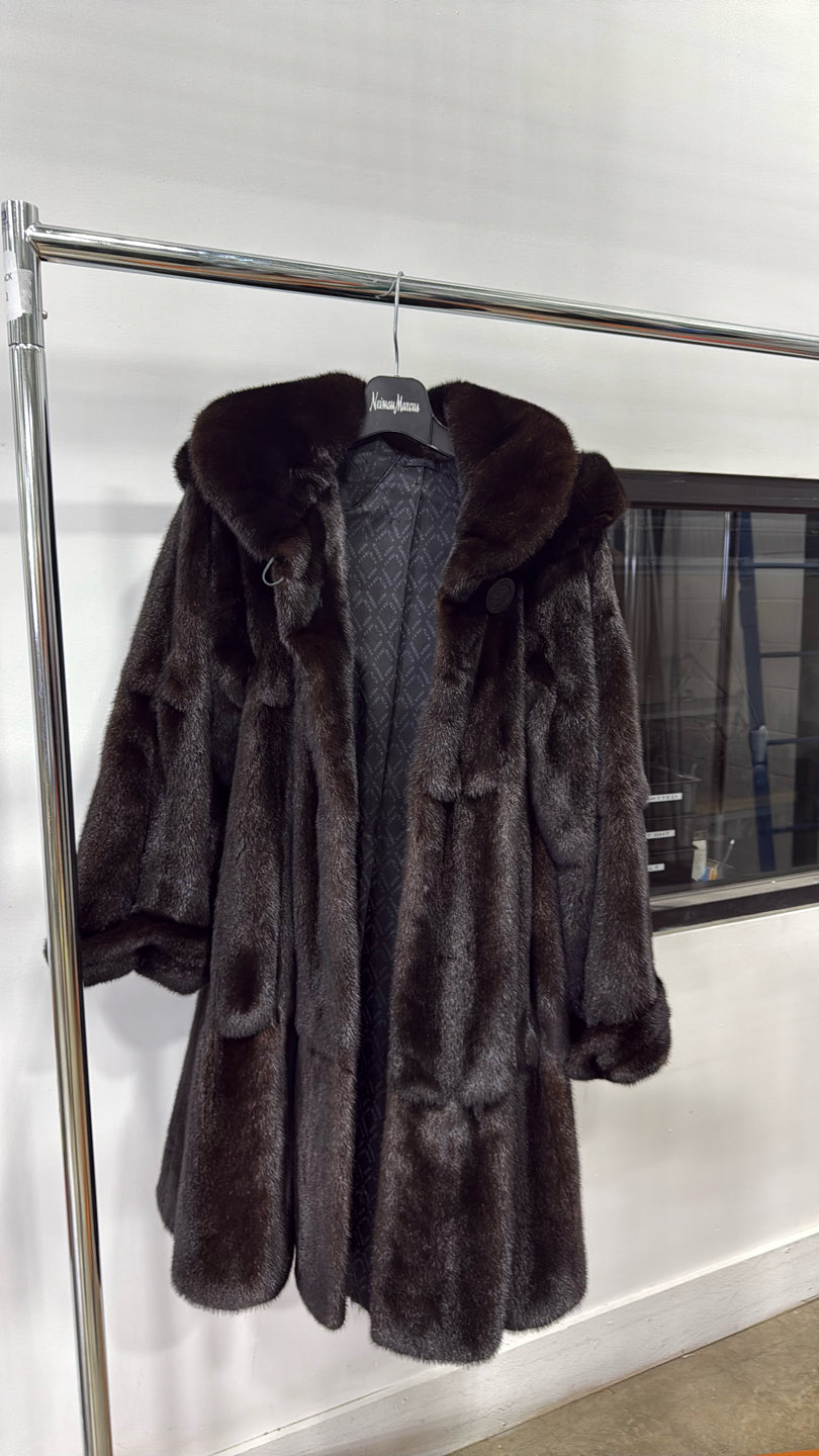 Natural Ranch Mink Coat - Black GM18052928454