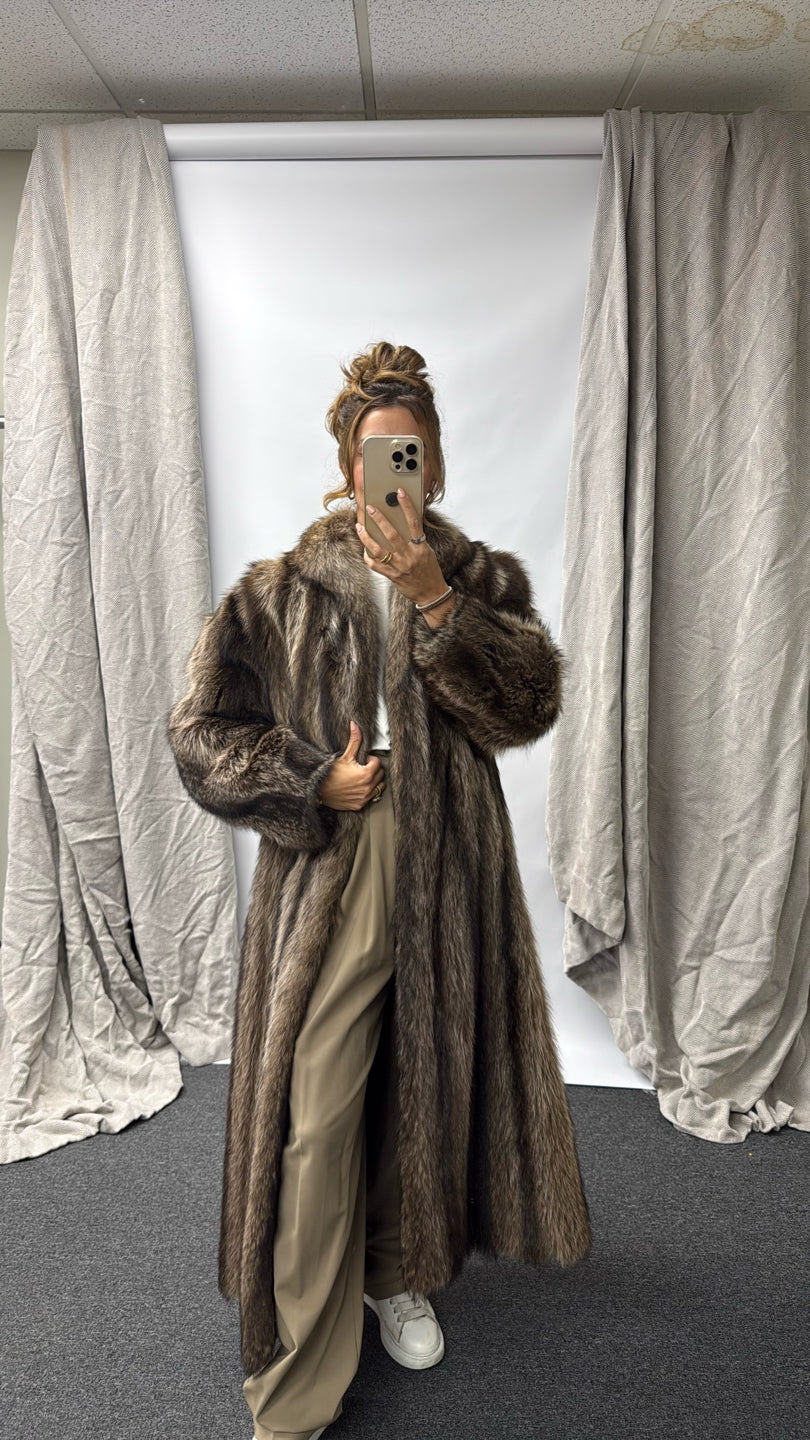 RACCOON COAT Brown