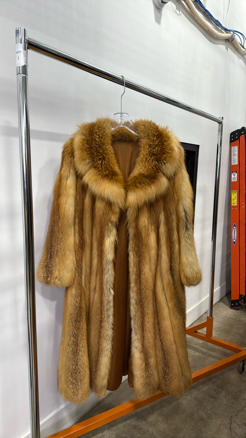 Natural Red Fox Coat - Red GM16082617123