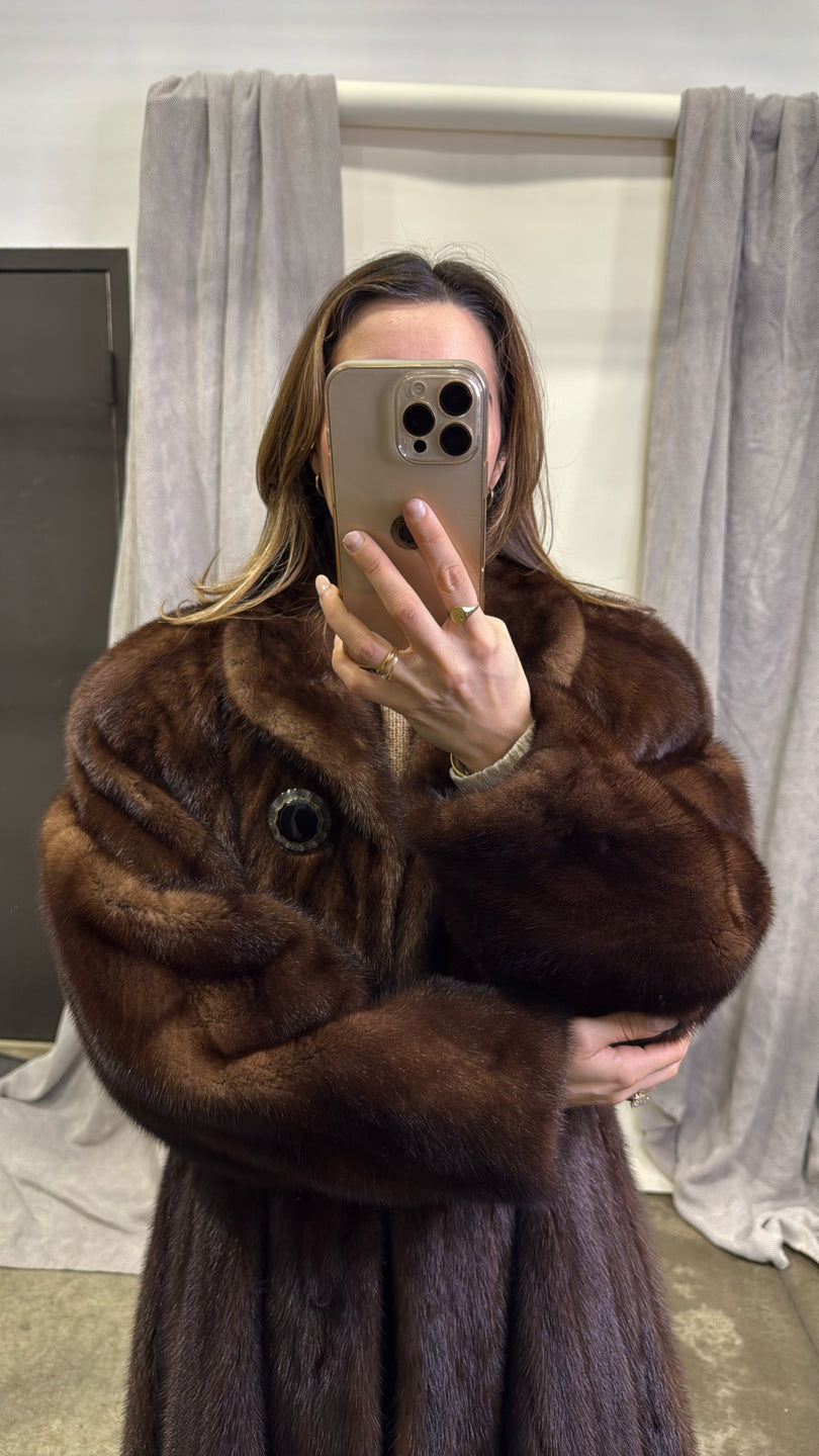 Natural Lunaraine Mink Coat - Brown GM16041904481
