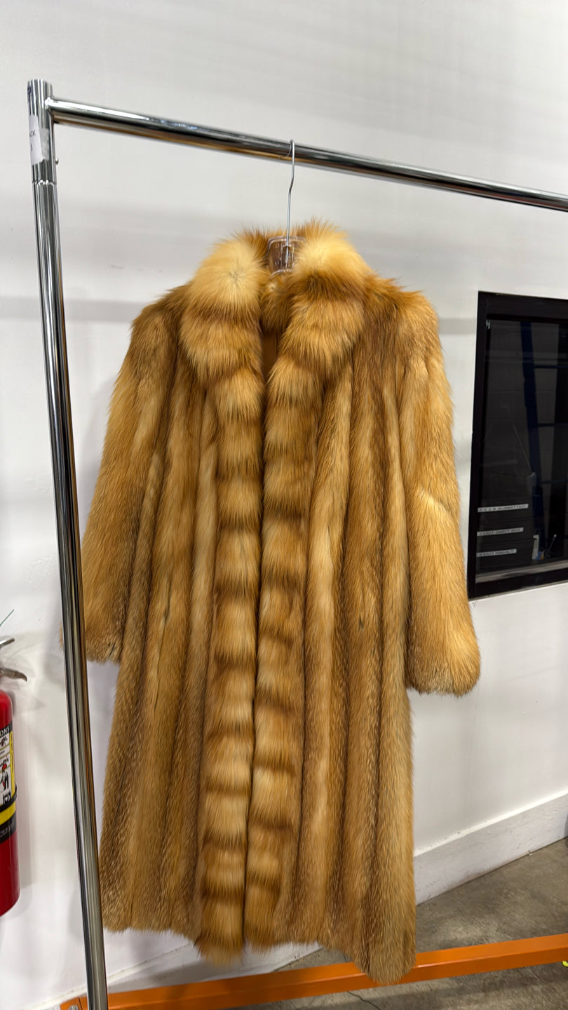 Natural Red Fox Coat - Red GM16041901178