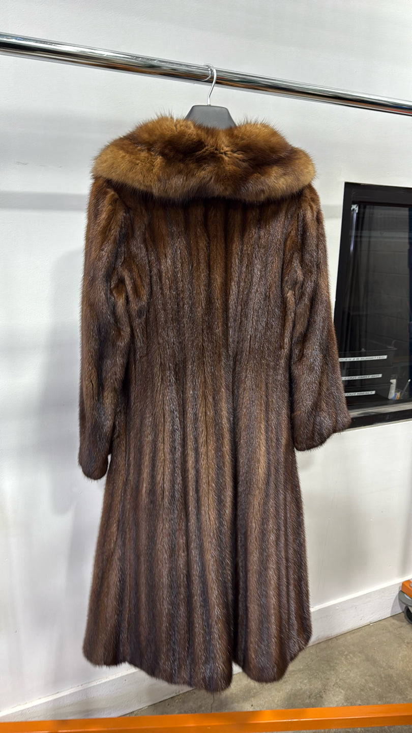 Natural Lunaraine Mink Coat - Brown GM16041905034