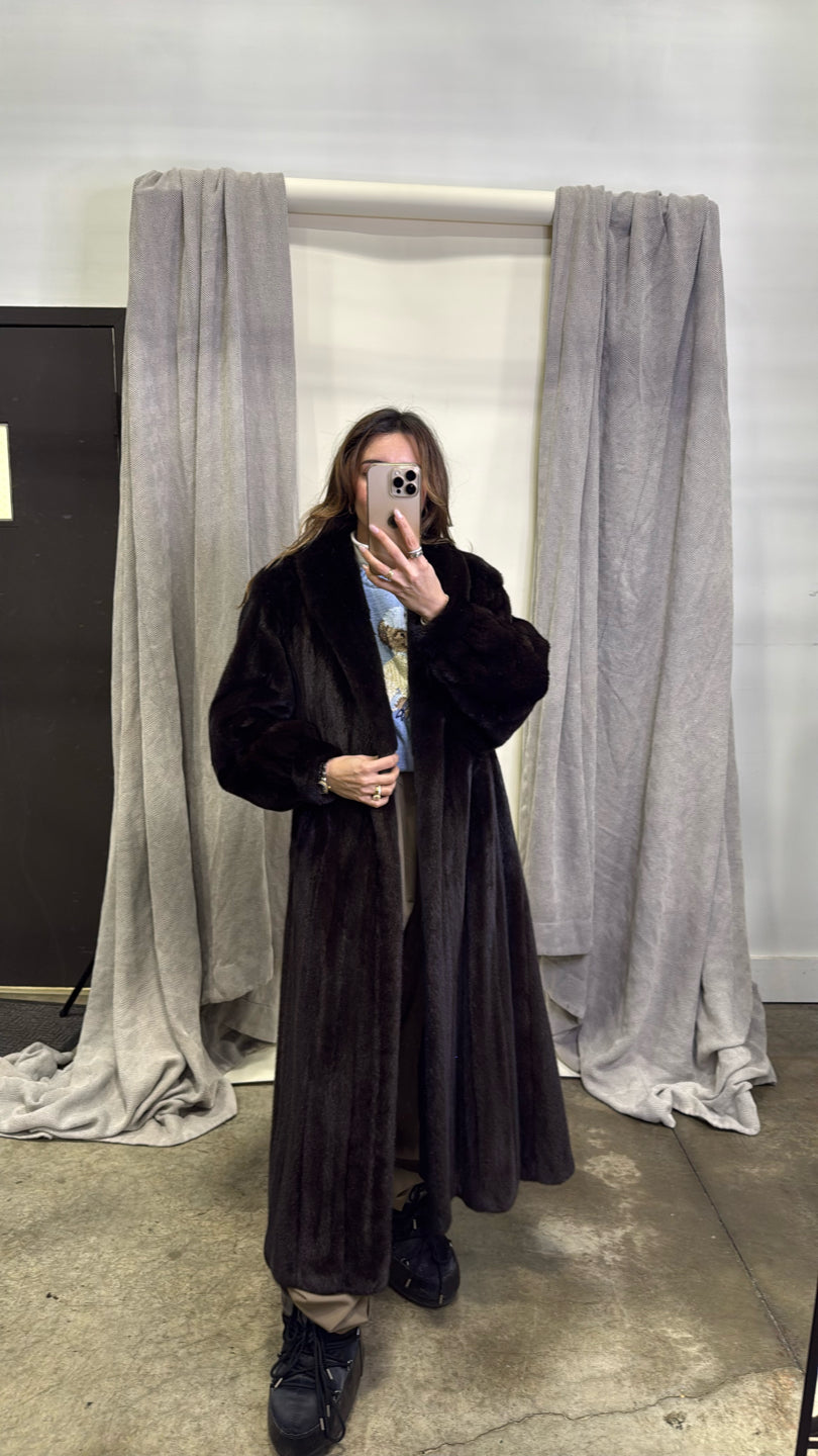 Natural Ranch Mink Coat - Black GM16080515787