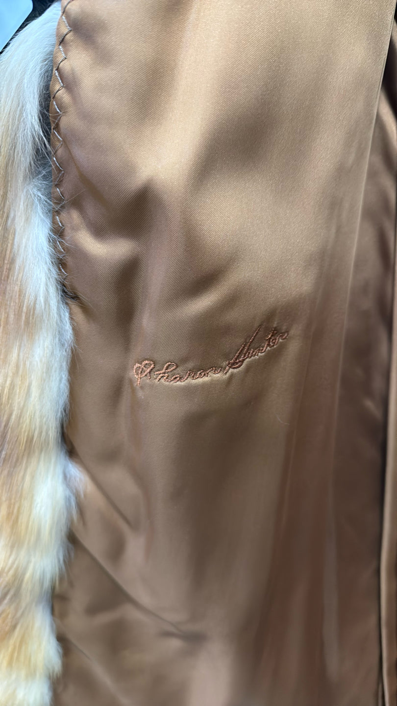 Natural Red Fox Coat - Red GM16041901178