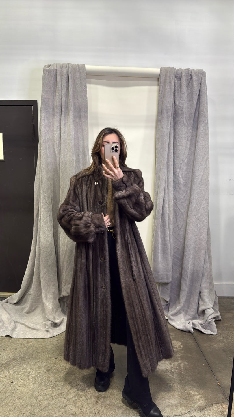 Natural Lunaraine Mink Coat - Brown GM16041905886