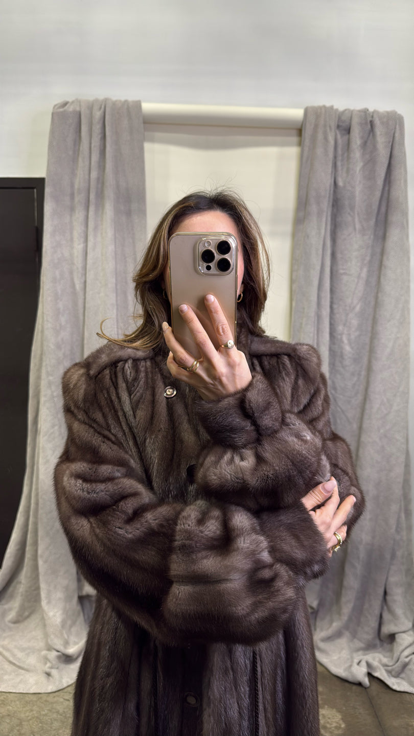 Natural Lunaraine Mink Coat - Brown GM16041905886