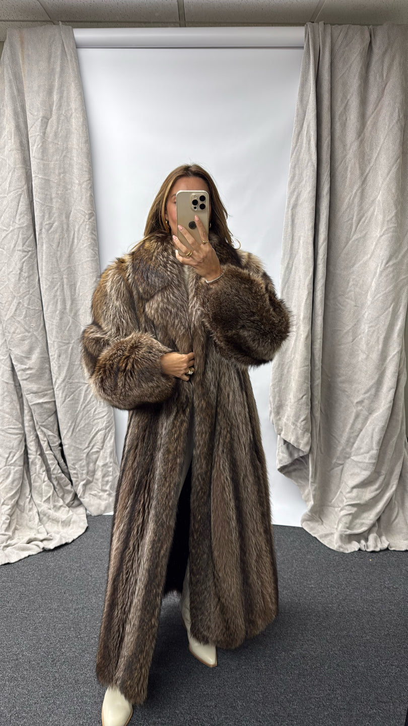 RACCOON COAT Brown