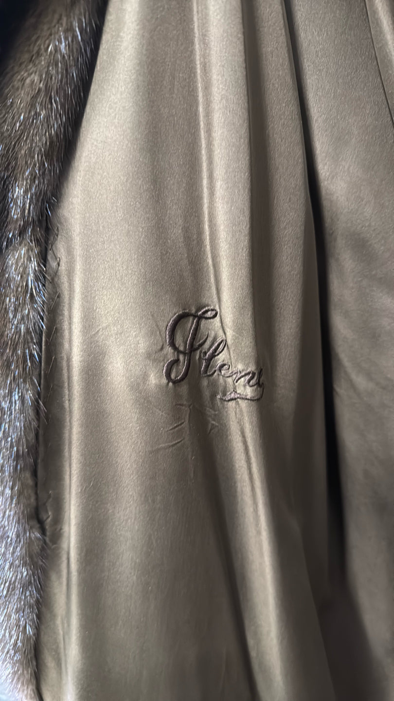 Natural Mahogany Mink Coat - Brown GM17032121105