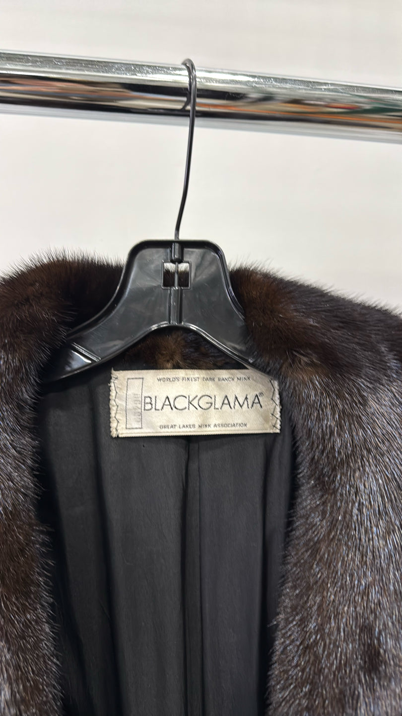 Natural Ranch Mink Coat - Black GM16061312047