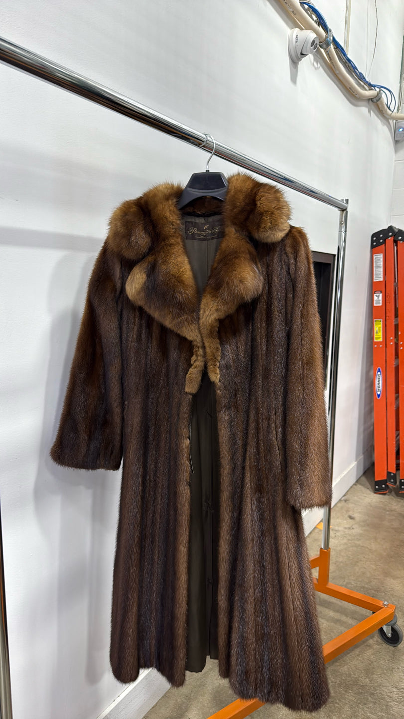 Natural Lunaraine Mink Coat - Brown GM16041905034