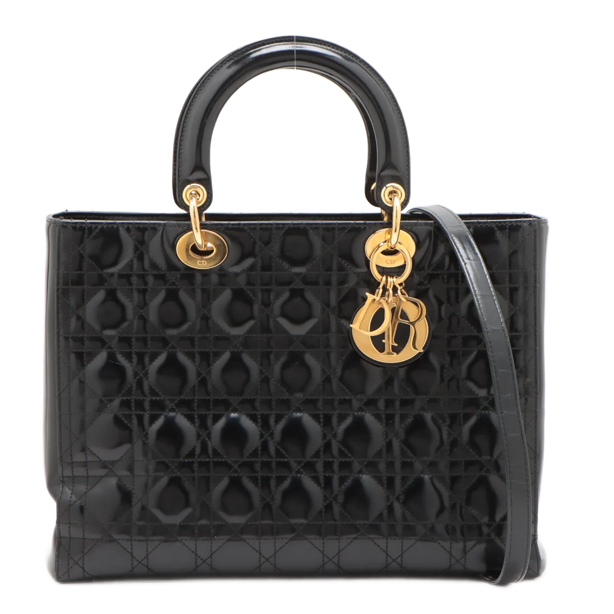 Christian Dior Vintage Lady Dior Patent Medium

 sdfbgephc2