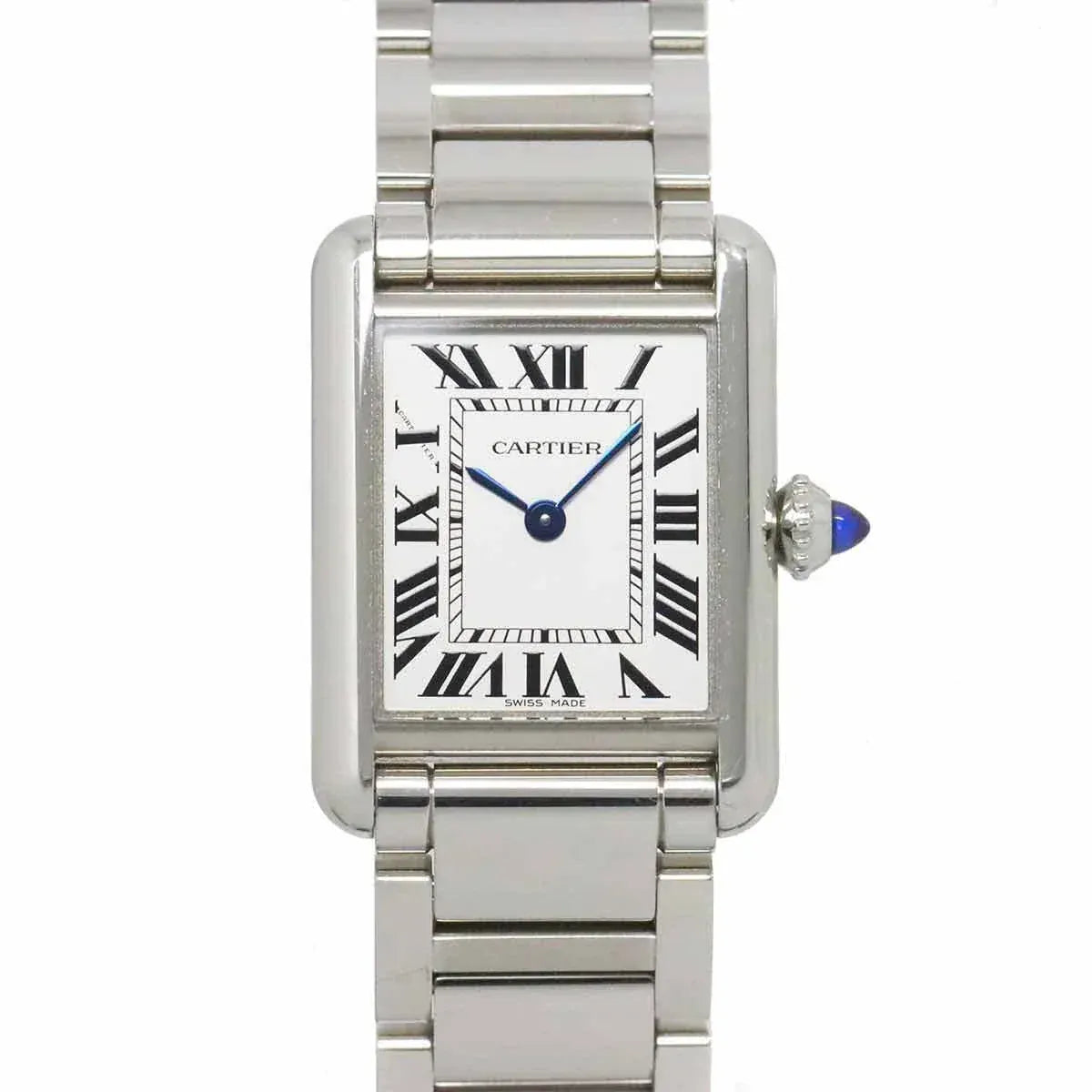 PURPOSE Cartier Tank Must SM WSTA0051 Quartz Silver Dial Ladies Watch 90277600