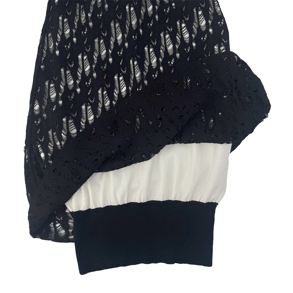 PURPOSE CHANEL COCO BUTTON SLEEVELESS KNIT DRESS BLACK WHITE COTTON 38 P43 RTW 90292105