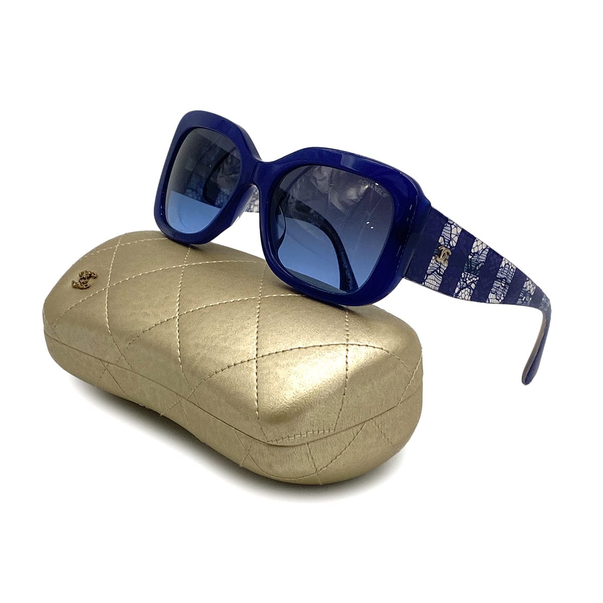 PURPOSE CHANEL COCOMARK SUNGLASSES NAVY EYEWEAR 90325787