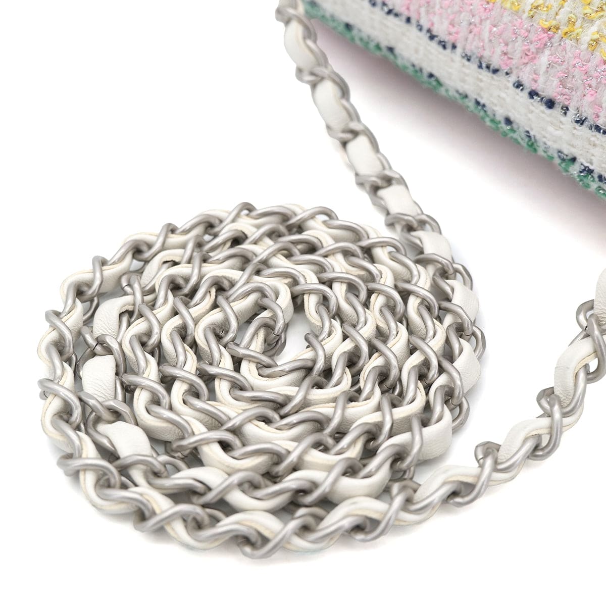 PURPOSE CHANEL MATELASSE CHAIN SHOULDER BAG MULTICOLOR TWEED 90303733