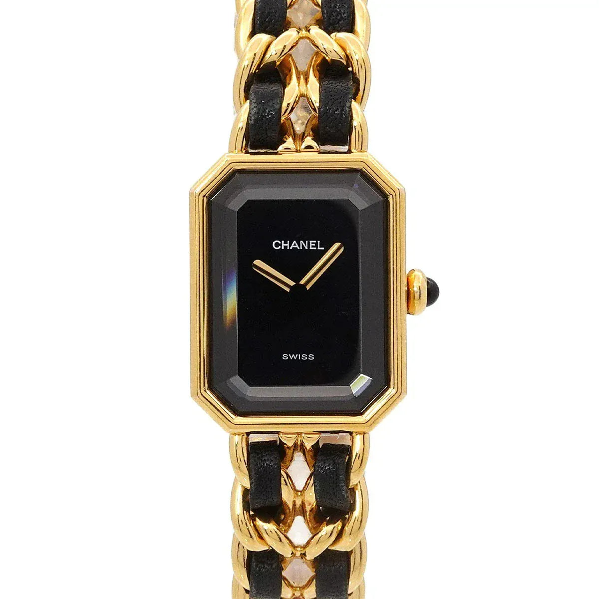 PURPOSE CHANEL Premiere Size L H0001 Vintage Quartz Black Dial Ladies Watch 90312965