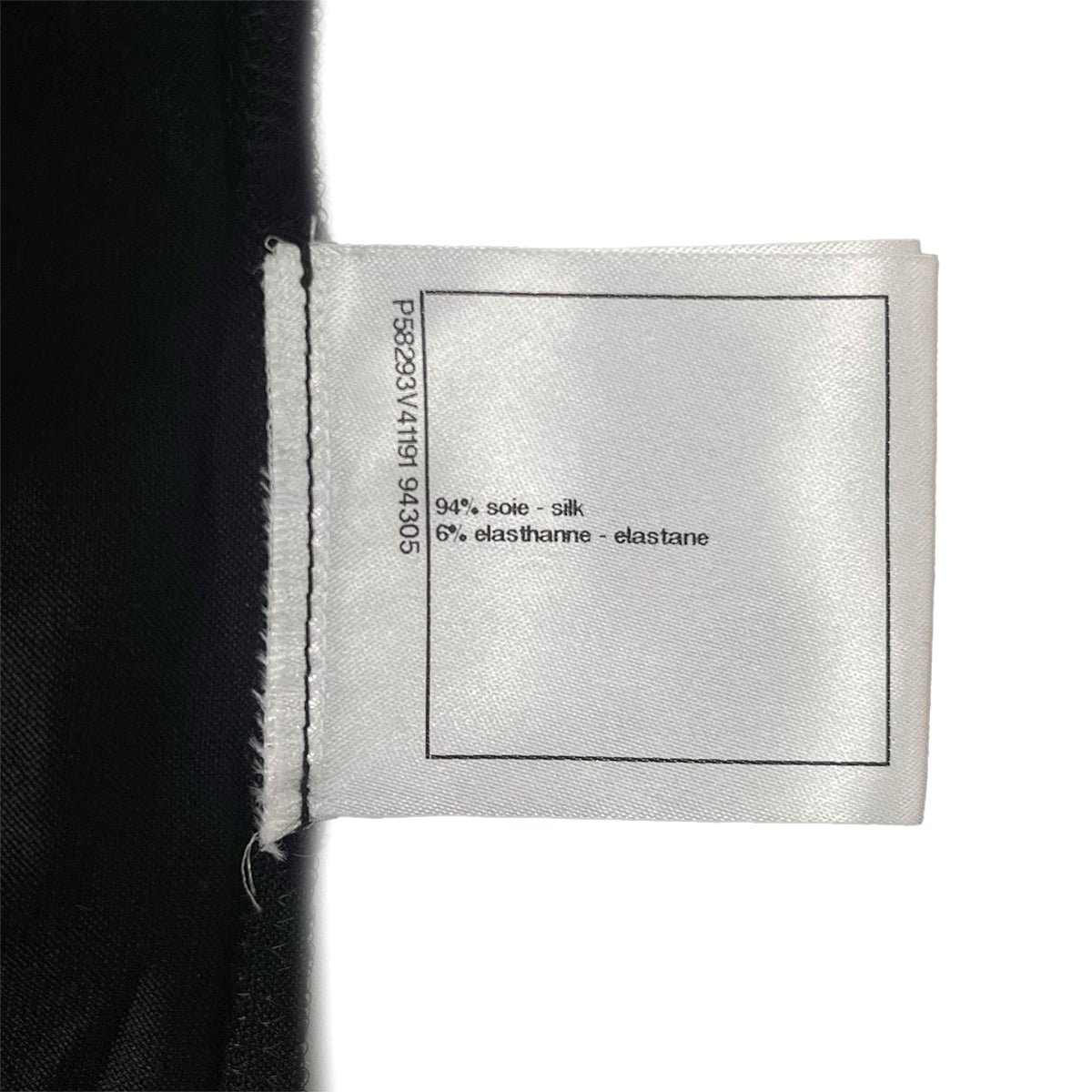 PURPOSE CHANEL SLEEVELESS TOPS CAMELLIA COCOMARK BLACK SILK 38 P58 RTW 90284010