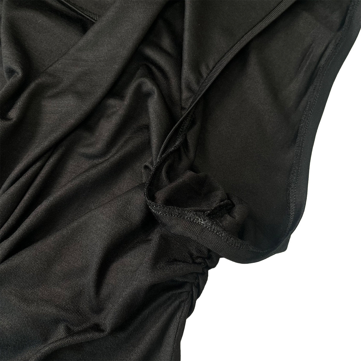 PURPOSE CHANEL SLEEVELESS TOPS CAMELLIA COCOMARK BLACK SILK 38 P58 RTW 90284010