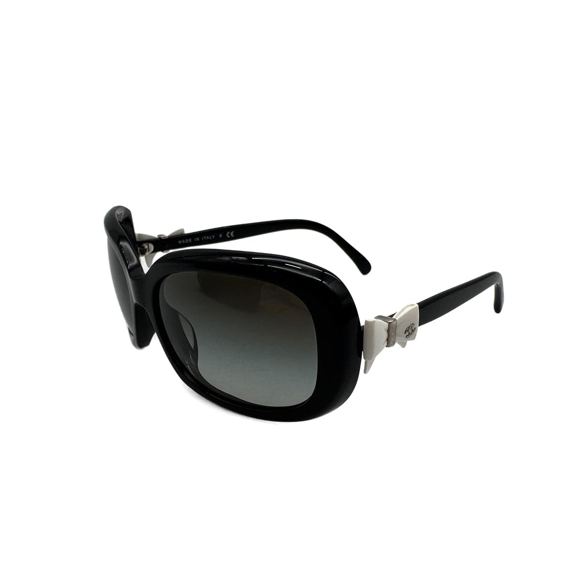 PURPOSE CHANEL SUNGLASSES COCOMARK RIBBON BLACK WHITE EYEWEAR 90308338
