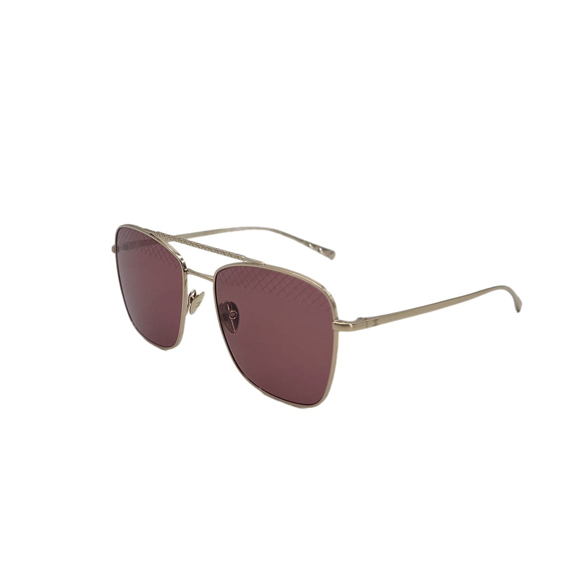 PURPOSE CHANEL SUNGLASSES COCOMARK TEARDROP PURPLE GOLD EYEWEAR 90295838