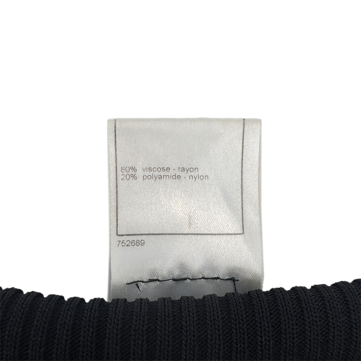 PURPOSE CHANEL THREE QUARTER SLEEVE DRESS RACE COCOMARK BLACK RAYON 38 06C RTW 90291467