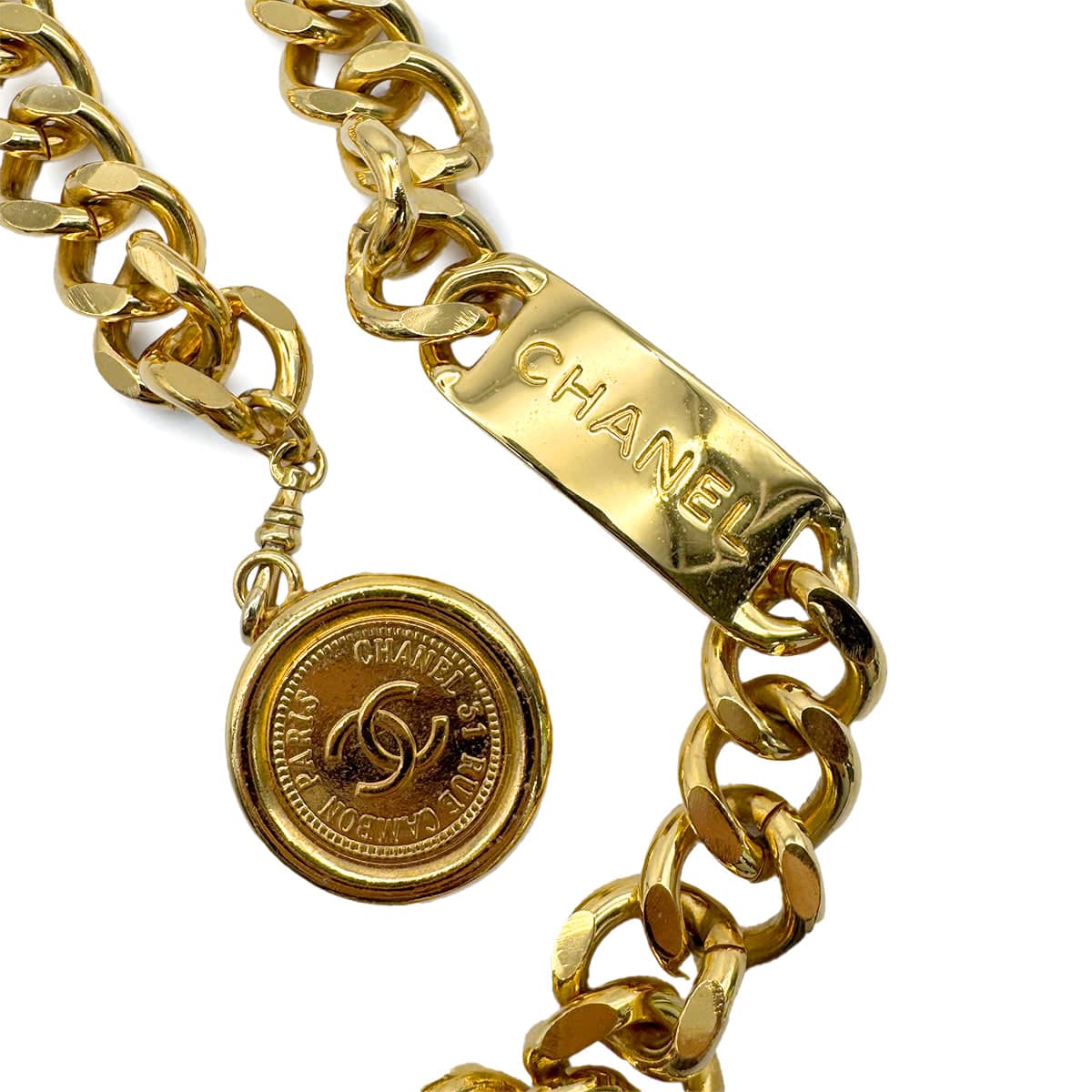 PURPOSE CHANEL VINTAGE CHAIN BELT COCOMARK ACCESSORY 90308341