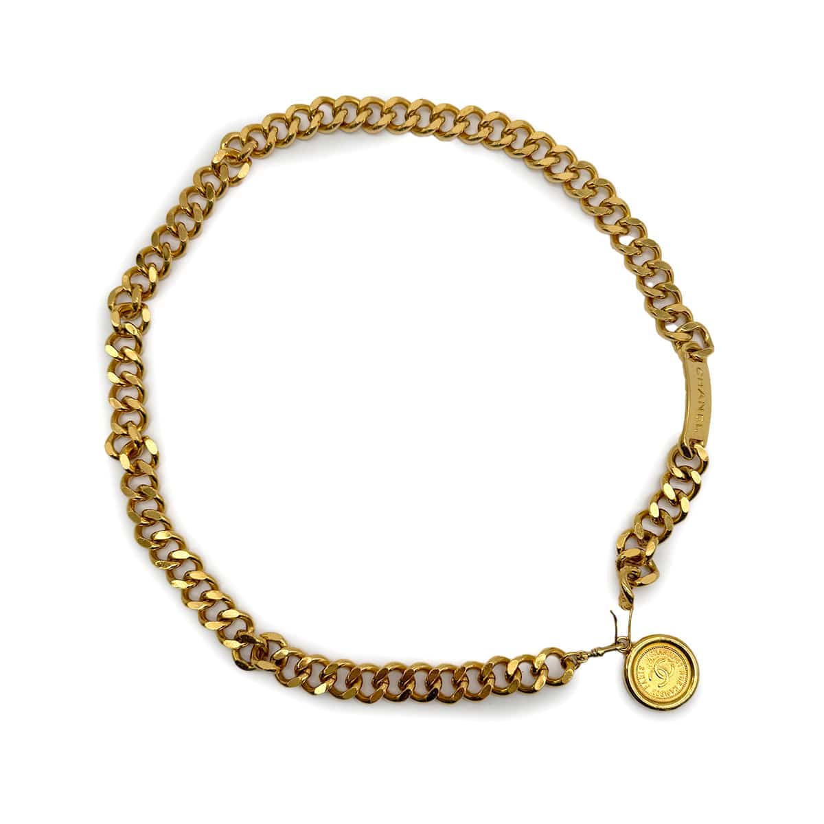 PURPOSE CHANEL VINTAGE CHAIN BELT COCOMARK ACCESSORY 90308341
