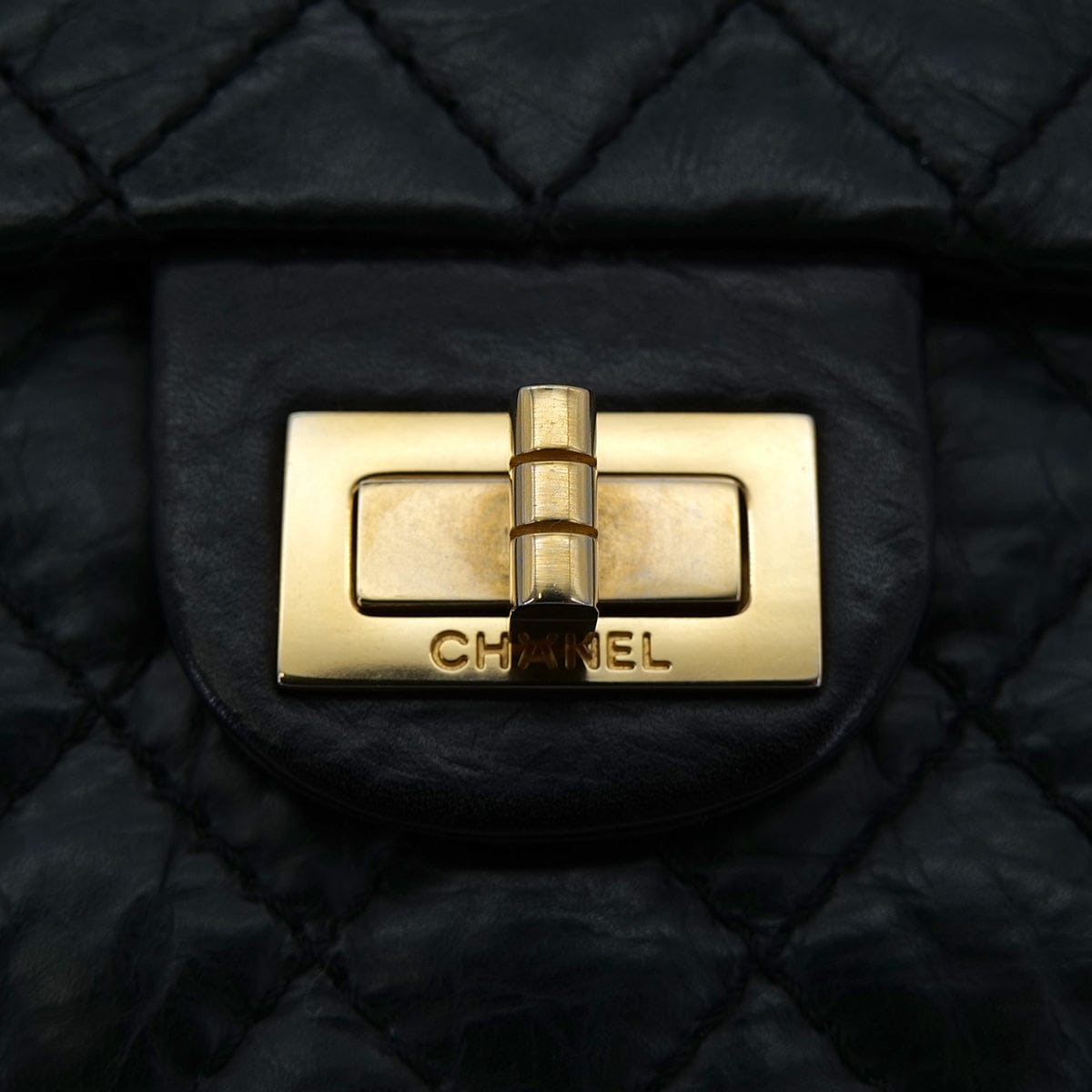 PURPOSE CHANEL VINTAGE MATELASSE CHAIN SHOULDER BAG BLACK LEATHER 90298437