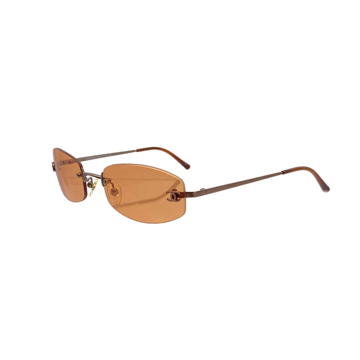PURPOSE CHANEL VINTAGE SUNGLASSES COCOMARK  BROWN EYEWEAR 90308287