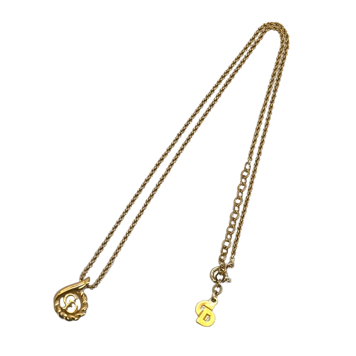 PURPOSE CHRISTIAN DIOR NECKLACE CD LOGO GOLD ACCESSORY 90299099
