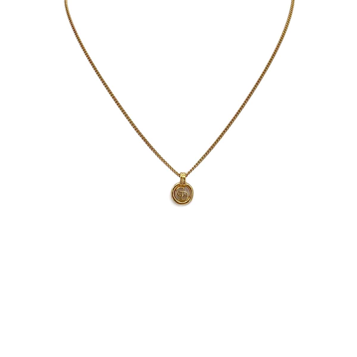 PURPOSE CHRISTIAN DIOR NECKLACE CD LOGO GOLD ACCESSORY 90299102