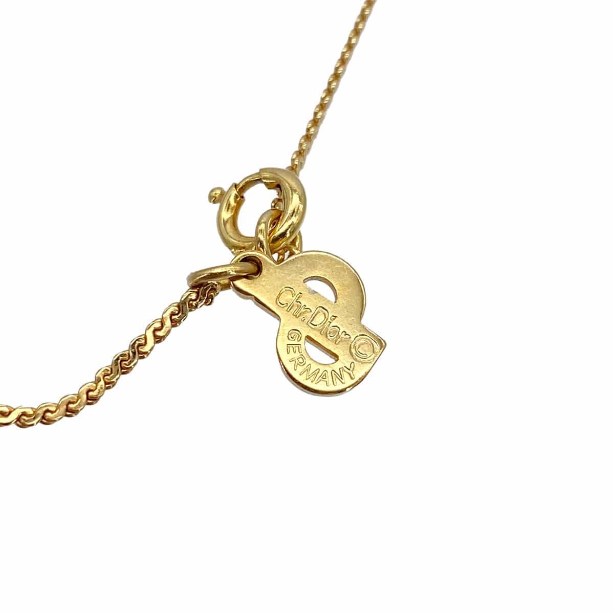 PURPOSE CHRISTIAN DIOR NECKLACE CD LOGO GOLD ACCESSORY 90299111