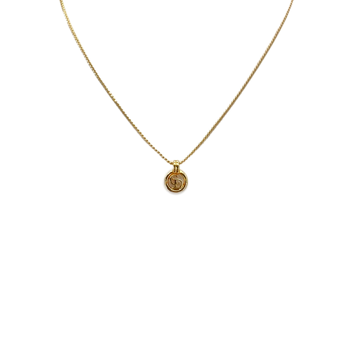PURPOSE CHRISTIAN DIOR NECKLACE CD LOGO GOLD ACCESSORY 90299111
