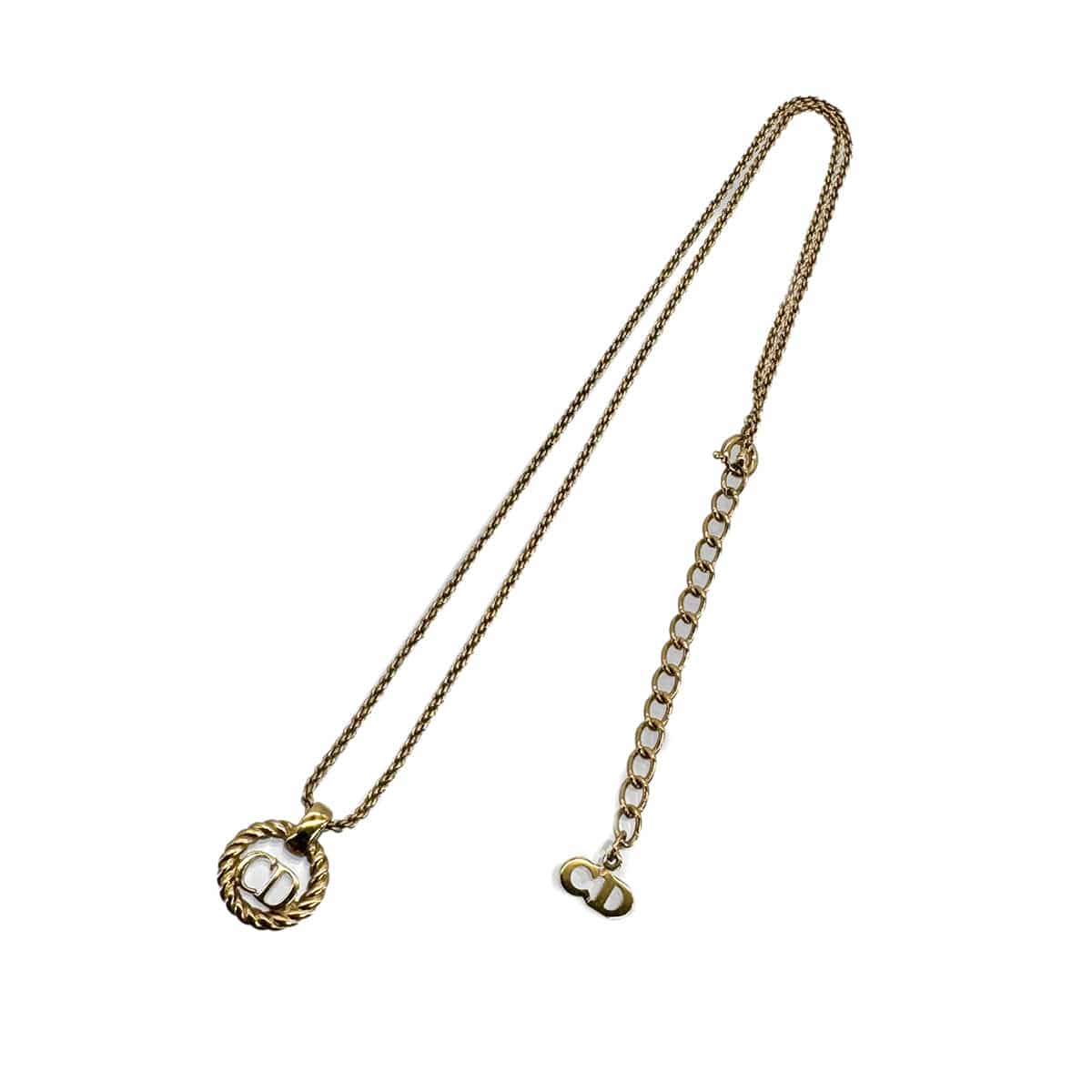 PURPOSE CHRISTIAN DIOR NECKLACE CD LOGO GOLD ACCESSORY 90299319