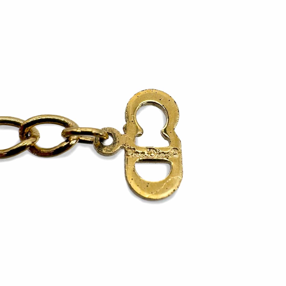 PURPOSE CHRISTIAN DIOR NECKLACE CD LOGO GOLD ACCESSORY 90299319