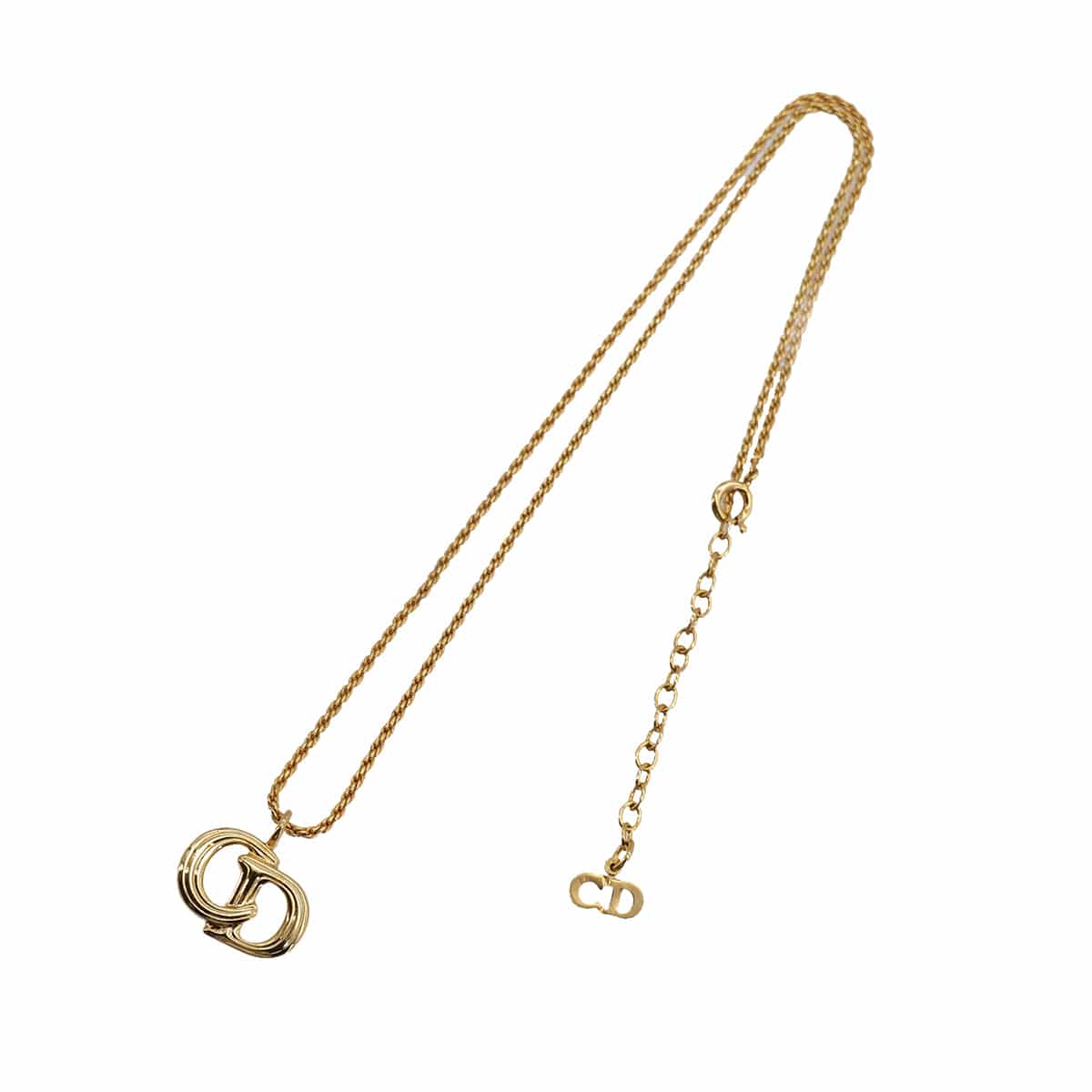 PURPOSE CHRISTIAN DIOR NECKLACE CD LOGO GOLD ACCESSORY 90322196