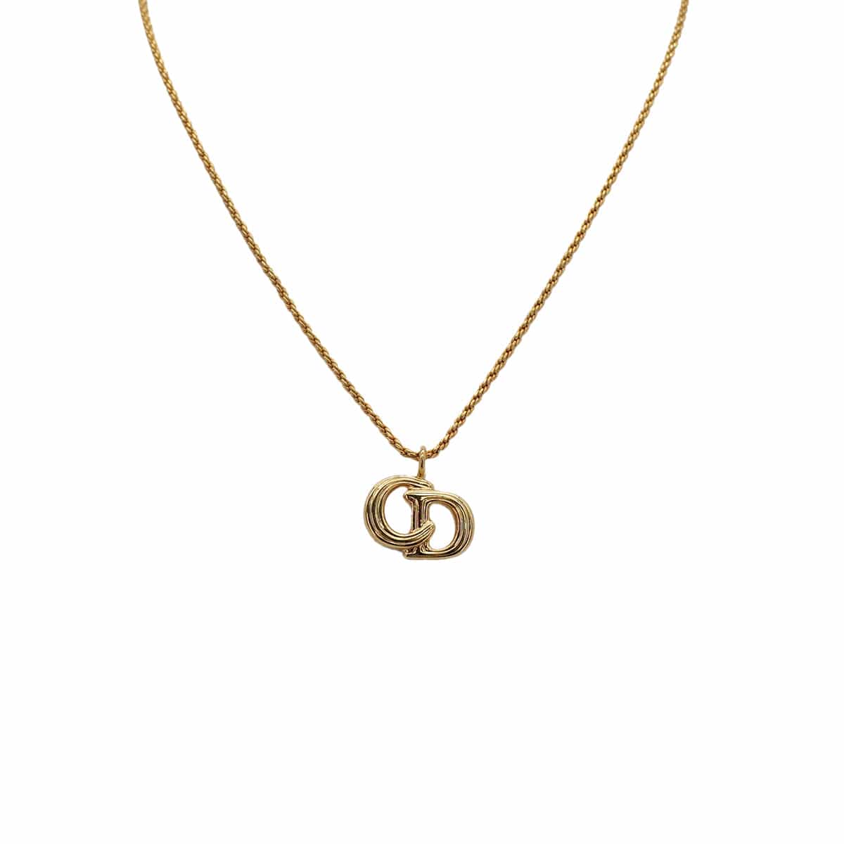 PURPOSE CHRISTIAN DIOR NECKLACE CD LOGO GOLD ACCESSORY 90322196