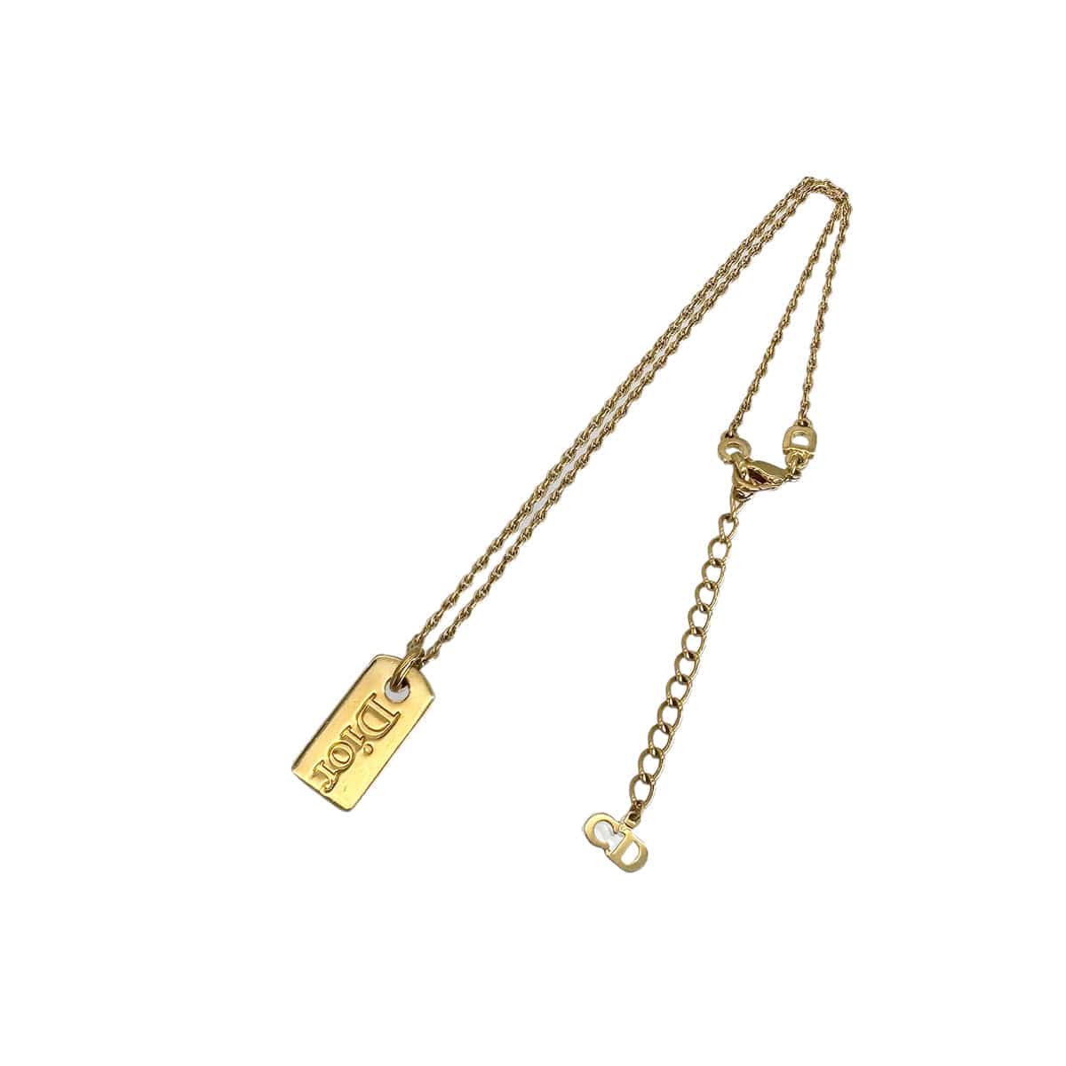 PURPOSE CHRISTIAN DIOR NECKLACE LOGO GOLD ACCESSORY 90299323