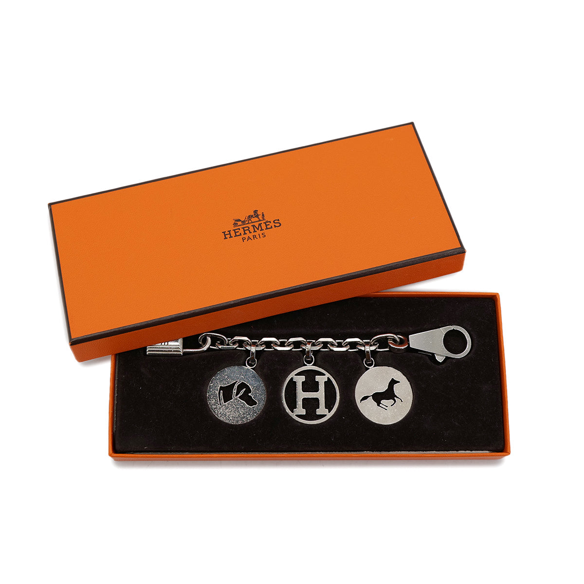 PURPOSE HERMES BAG CHARM AMULET 4 SILVER ACCESSORY 90302194
