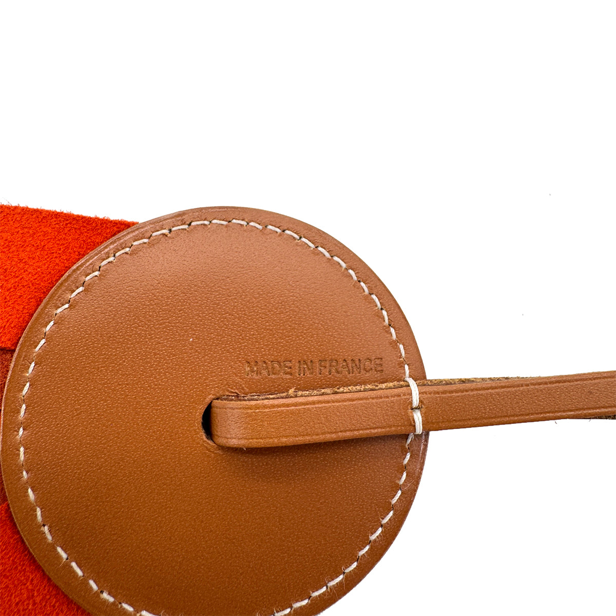 PURPOSE HERMES BAG CHARM PADDOCK FLOT NATUREL CAPUCINE VACHE HUNTE AGNEAU MILO 90282073