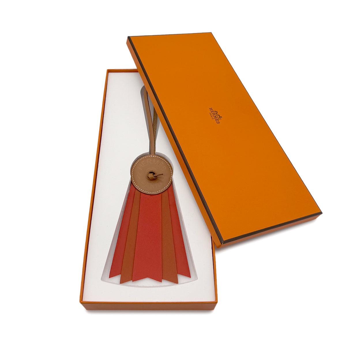 PURPOSE HERMES BAG CHARM PADDOCK FLOT NATUREL CAPUCINE VACHE HUNTE AGNEAU MILO 90282073
