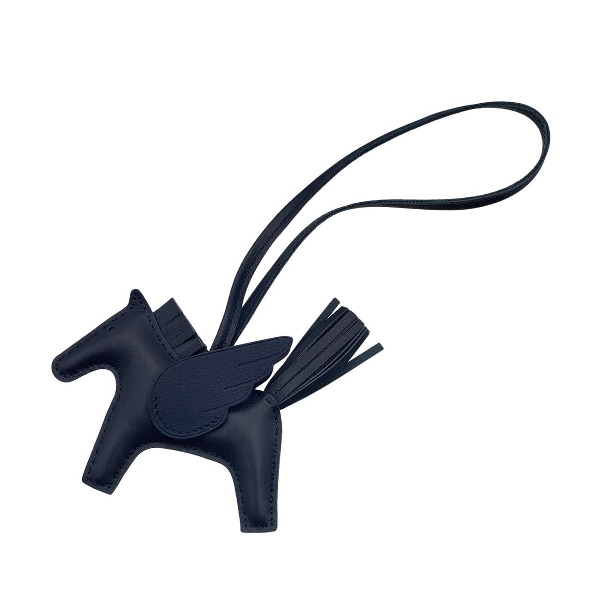PURPOSE HERMES BAG CHARM RODEO PEGASUS PM BLUE SAPHIR 2025 K STAMP AGNEAU MILO 90328133